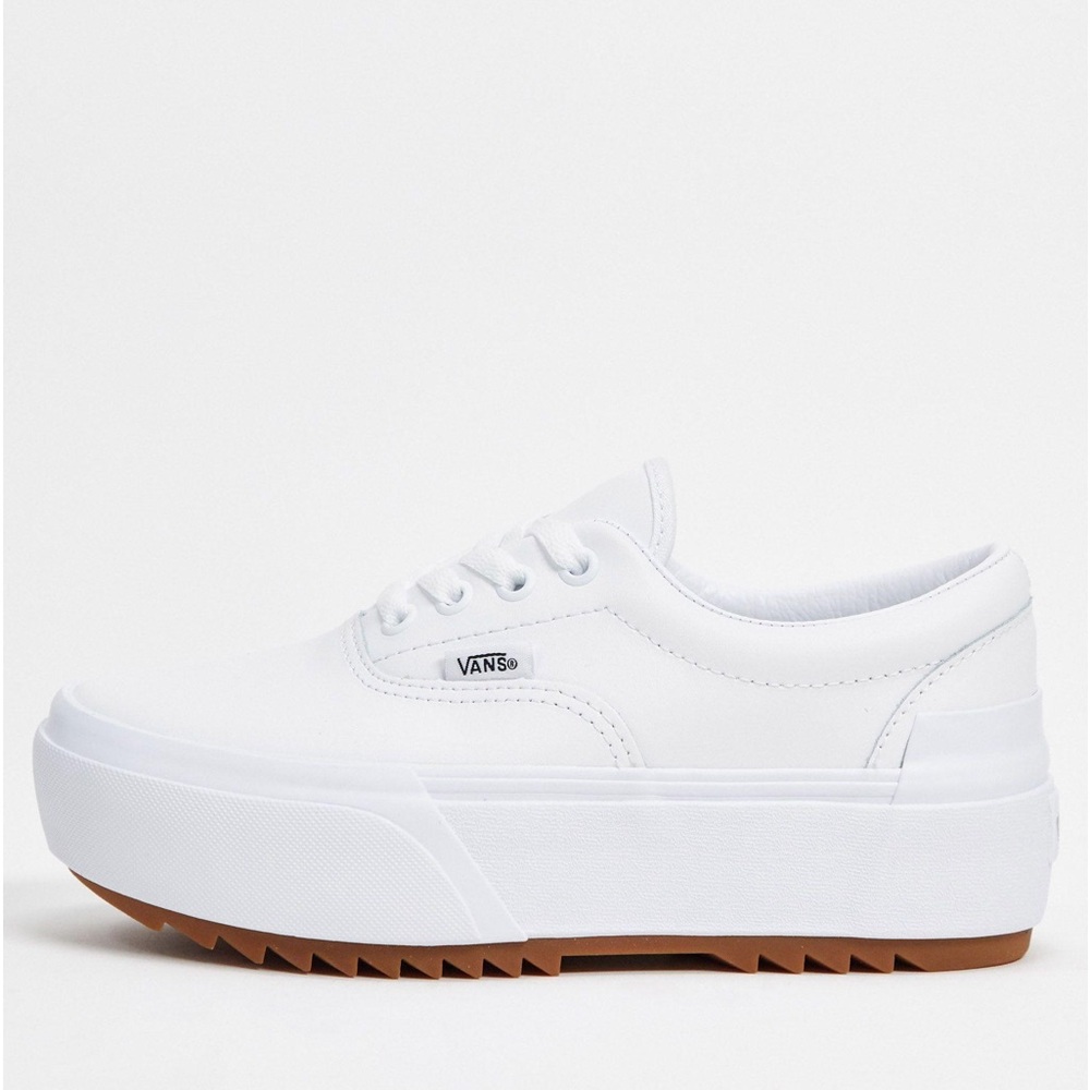 Vans White Platform Sneakers